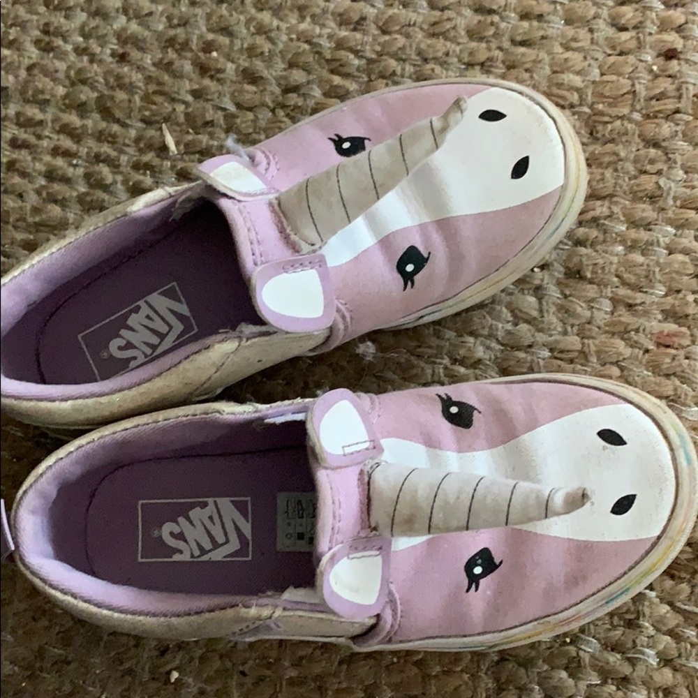 Vans purple unicorn slip one